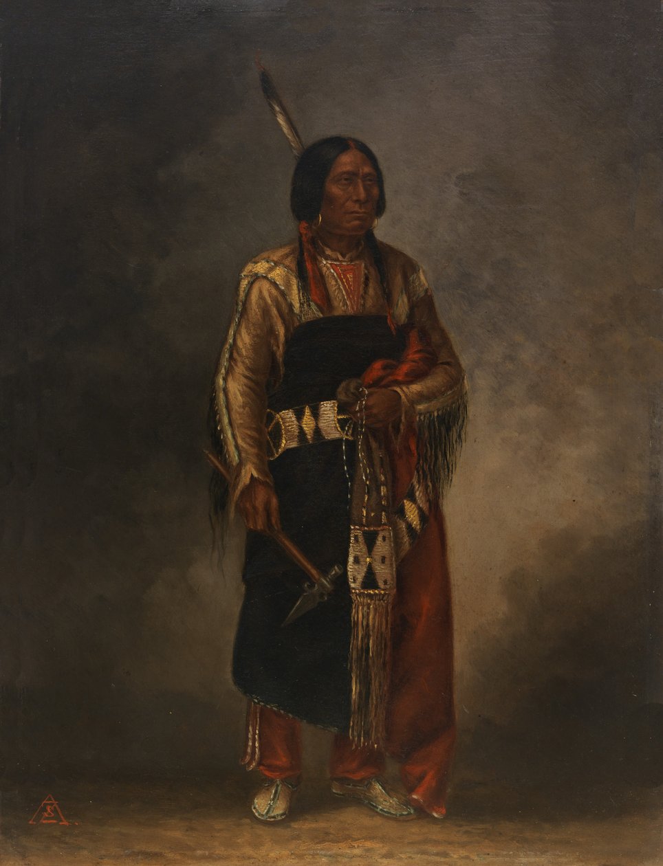 Mak-phe-ah-luta Vörös felhő, kb. 1887. alkotó: Antonio Zeno Shindler