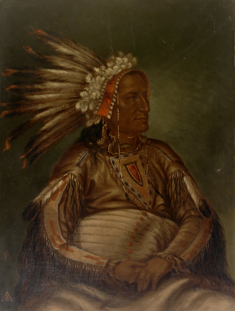 The Fighting Kill Red Plume, kb. 1887. alkotó: Antonio Zeno Shindler