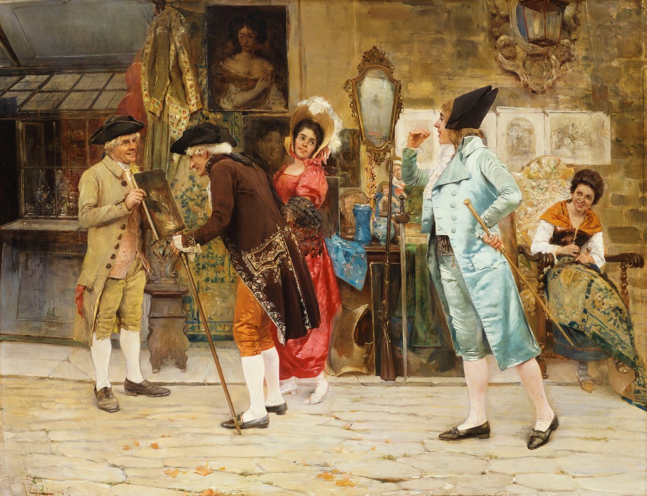 A régi Curio bolt, 1892 alkotó: Antonio Zoppi