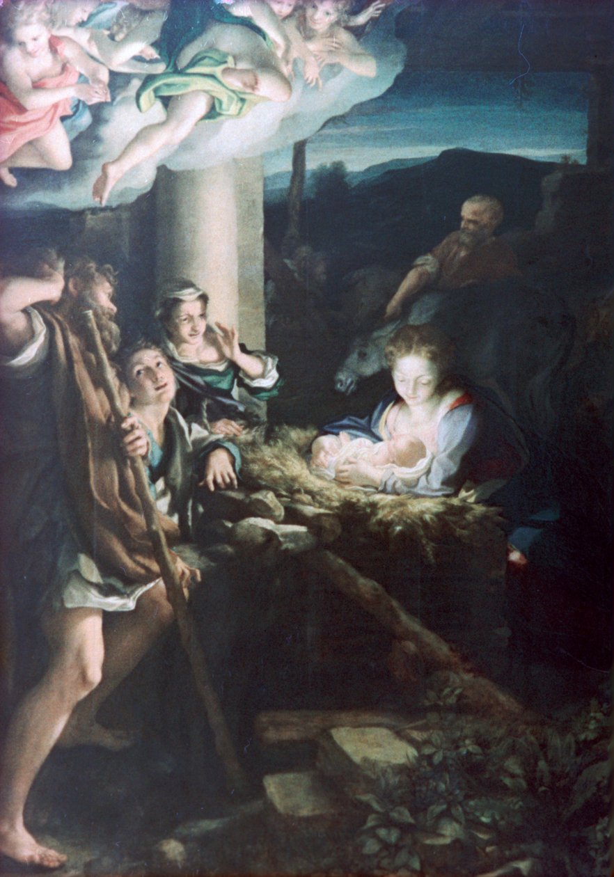 Betlehem, 1522-1530 alkotó: Antonio da Correggio