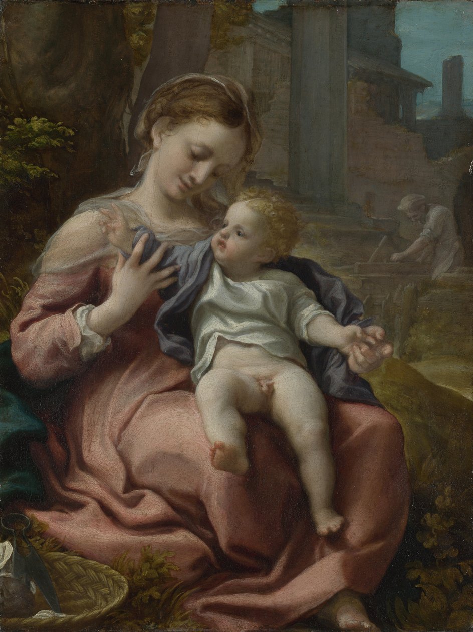 A Kosár Madonna, 1524 körül alkotó: Antonio da Correggio
