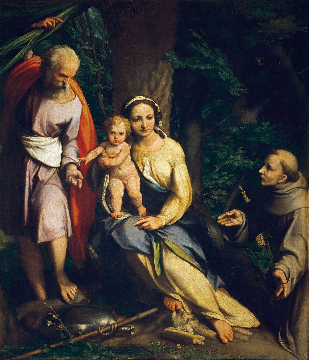 A többiek az egyiptomi repülésen alkotó: Antonio da Correggio