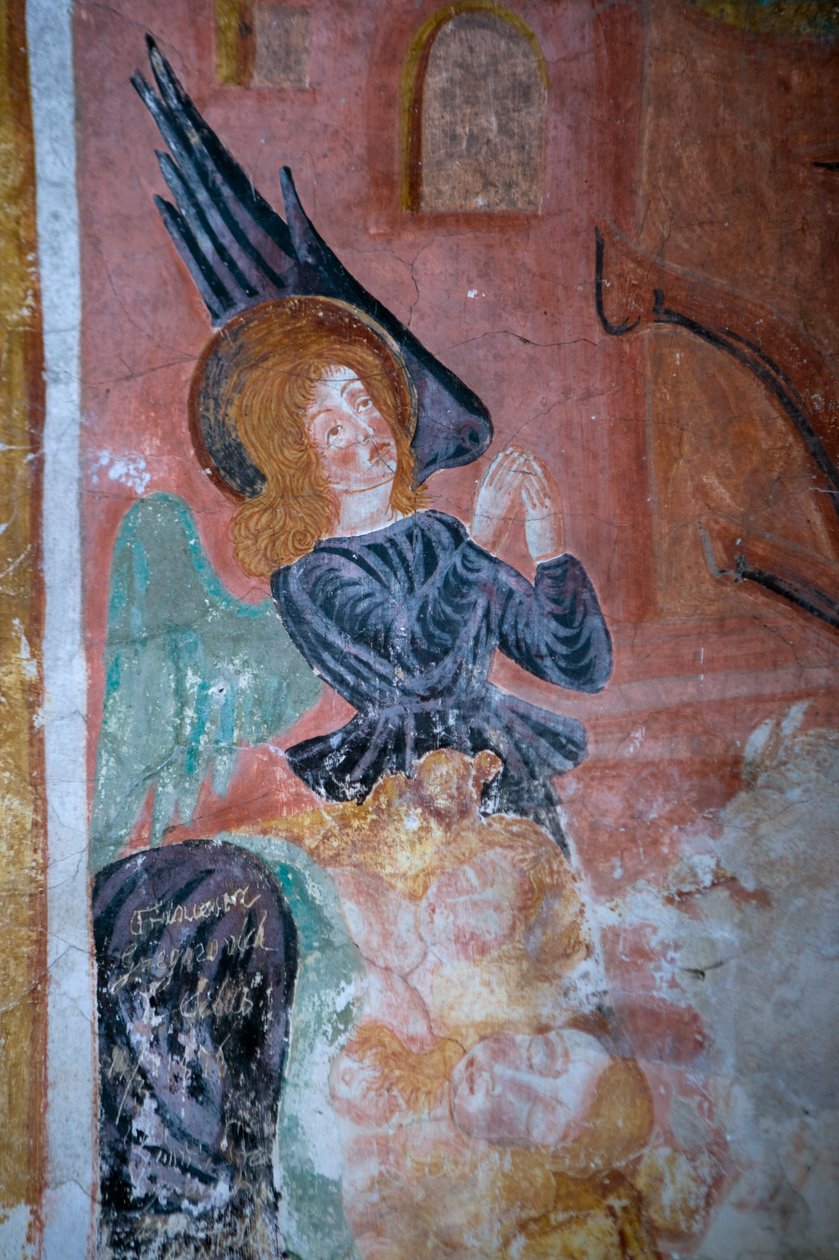 Részlet egy angyalról (freskó) alkotó: Antonio da Padova