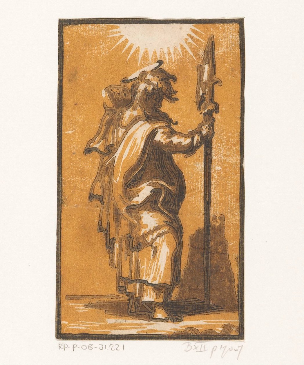 Szent Máté Krisztus és a tizenkét apostol (sorozat címe) alkotó: Antonio da Trento (attributed to)