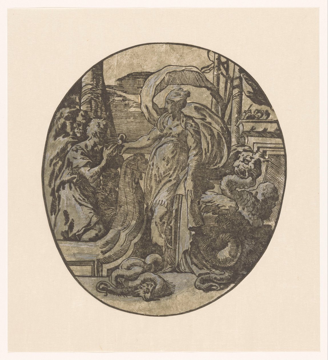 Odüsszeusz a Circe-szigeten alkotó: Antonio da Trento (possibly)