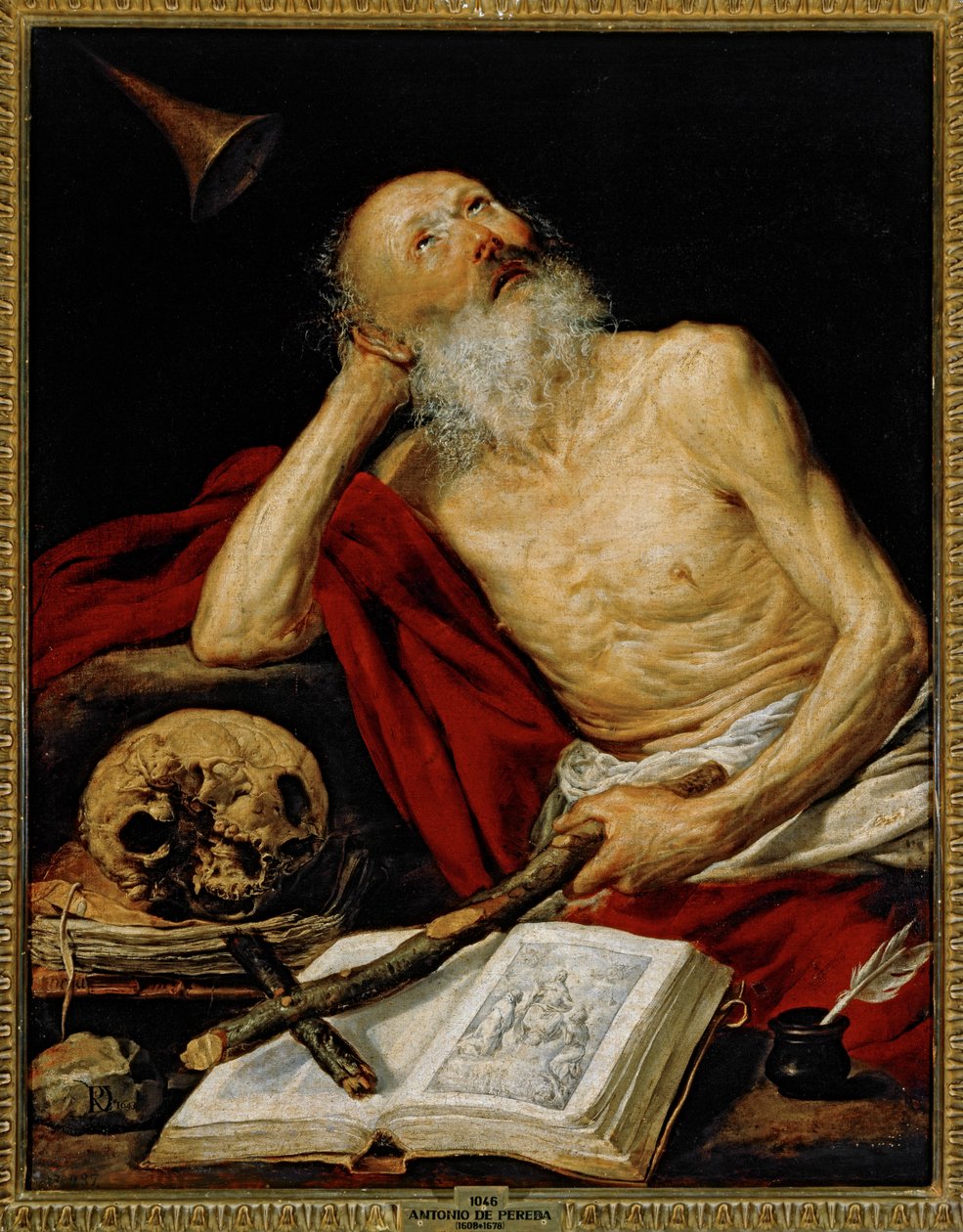 Szent Jeromos ... (festmény, vászon) alkotó: Antonio de Pereda