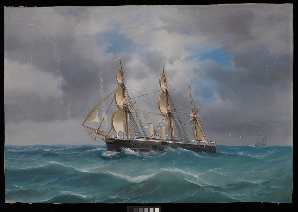 H.M.S. Alexander, a Földközi-tengeri Flotta zászlóshajója alkotó: Antonio de Simone