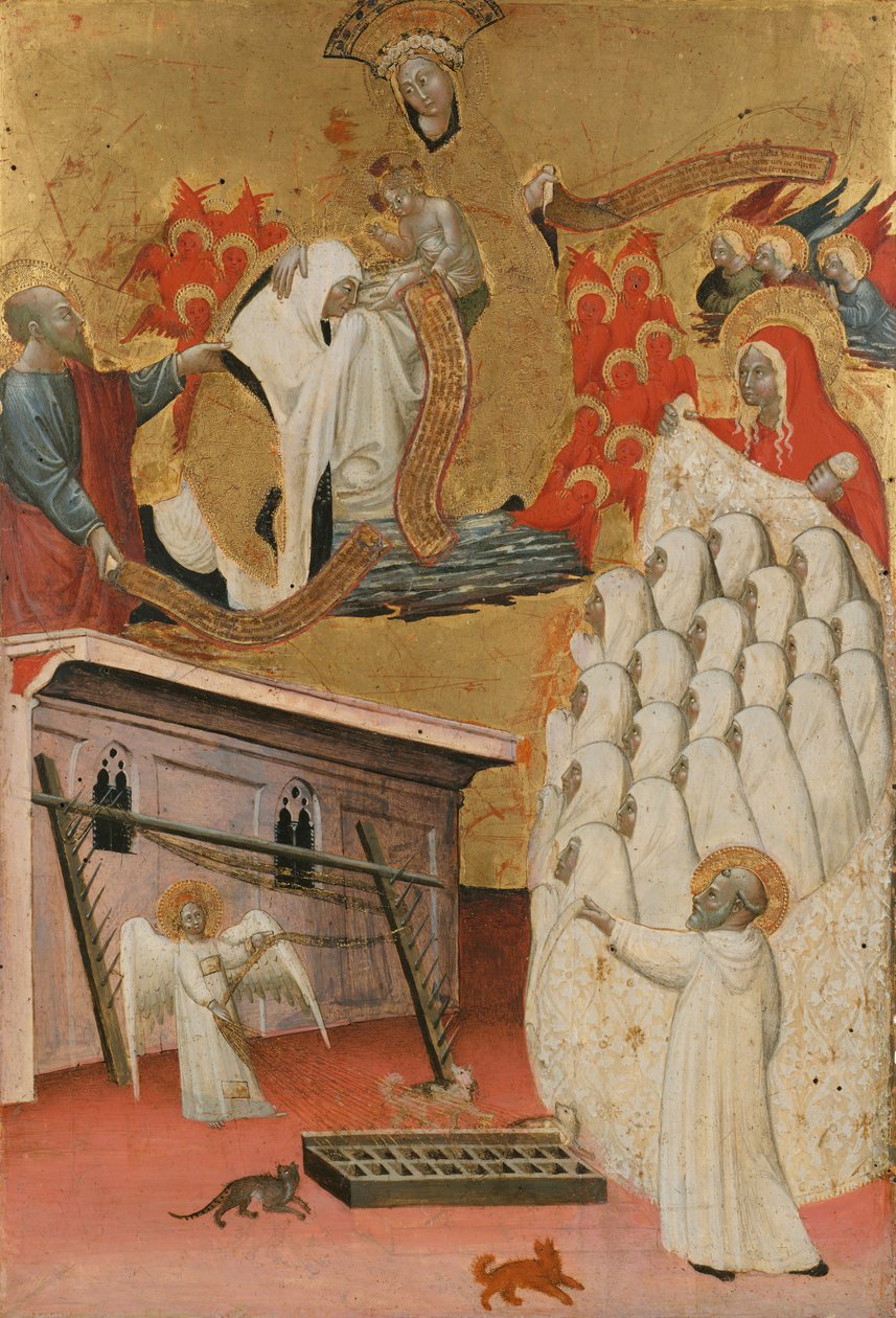 Santa Francesca Romana A Szűz ruhája, kb. 1445. alkotó: Antonio del Massaro da Viterbo