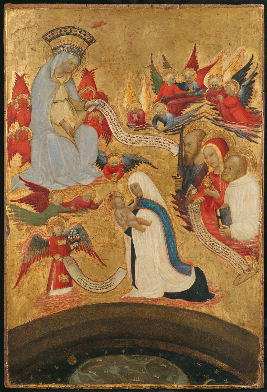 Santa Francesca Romana kezében a Krisztus gyermeke, kb. 1445. alkotó: Antonio del Massaro da Viterbo