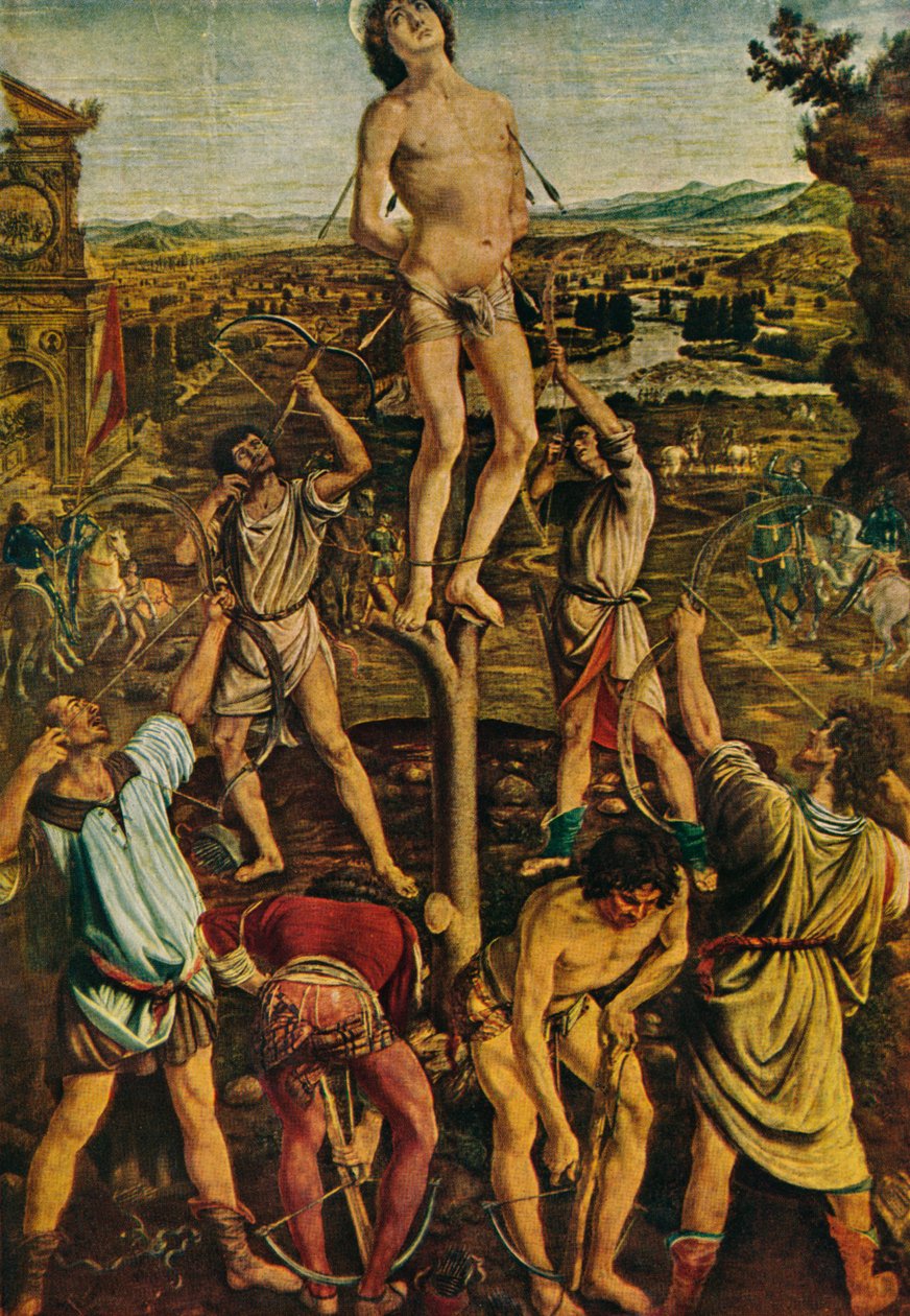 Szent Sebestyén vértanúsága, 1475, 1909 alkotó: Antonio Pollaiuolo