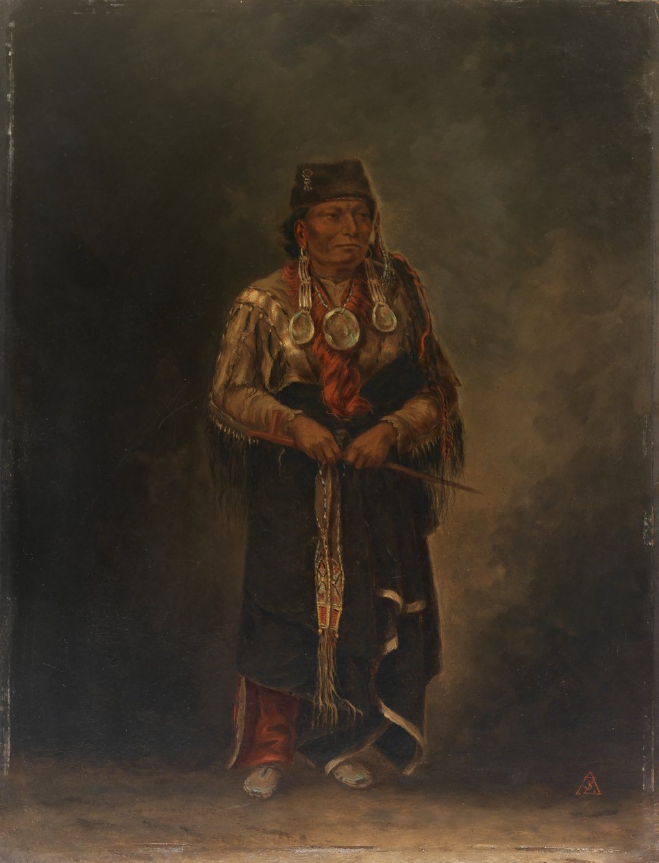 Chunka-ah-luta (Vörös Kutya) alkotó: Antonion Zeno Shindler