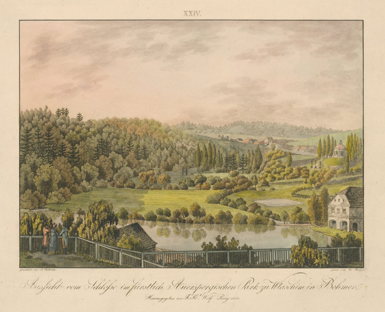 Vlašim park alkotó: Antonín  Pucherna