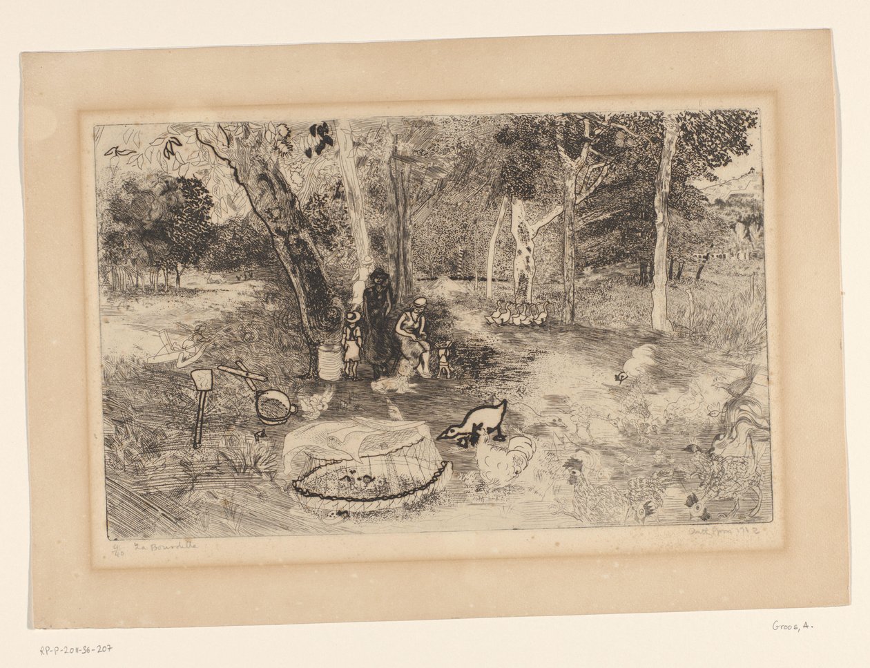 La Bourdelle (eredeti cím a tárgyon) alkotó: Antony Groos (signed by artist)