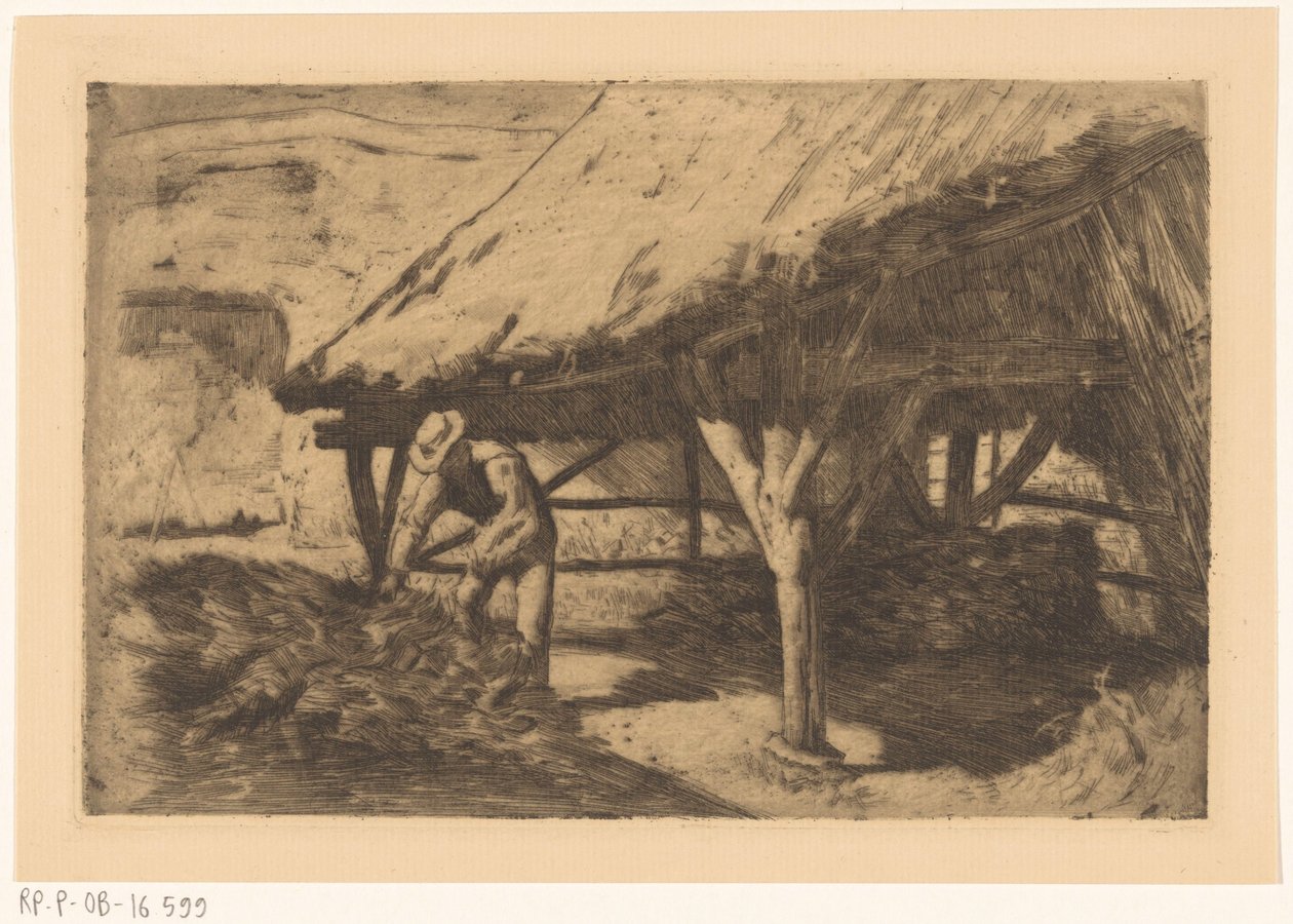 Farm szénapajtával (eredeti cím) alkotó: Antoon Derkinderen