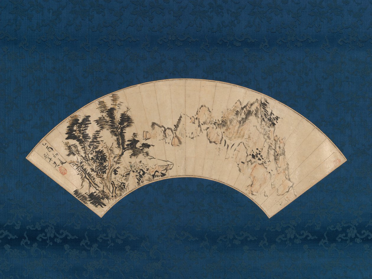 Teafőzés egy hegyi szurdok mellett, 1825. alkotó: Aoki Mokubei