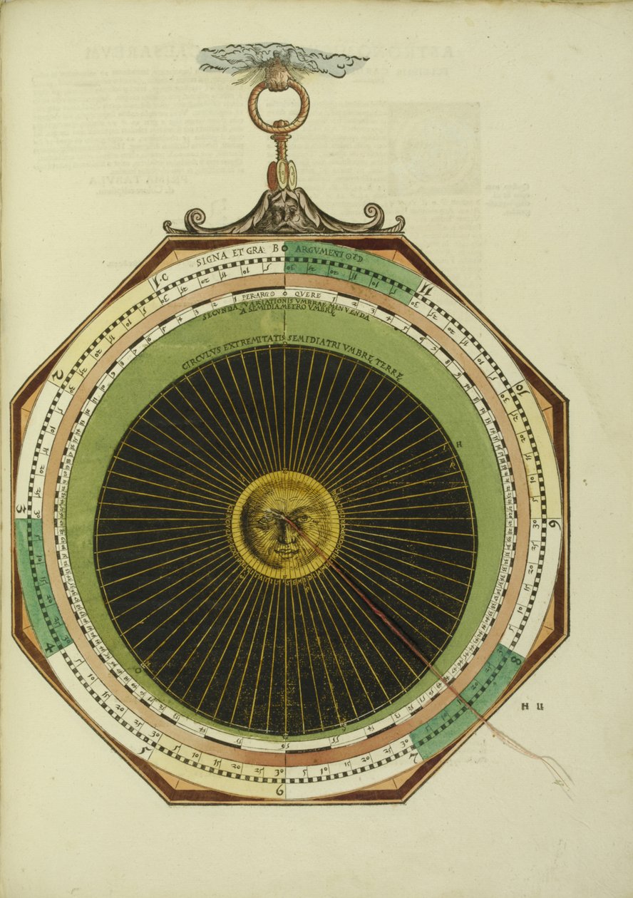 Csillagászati ​​Caesareum, 1540 alkotó: Apian