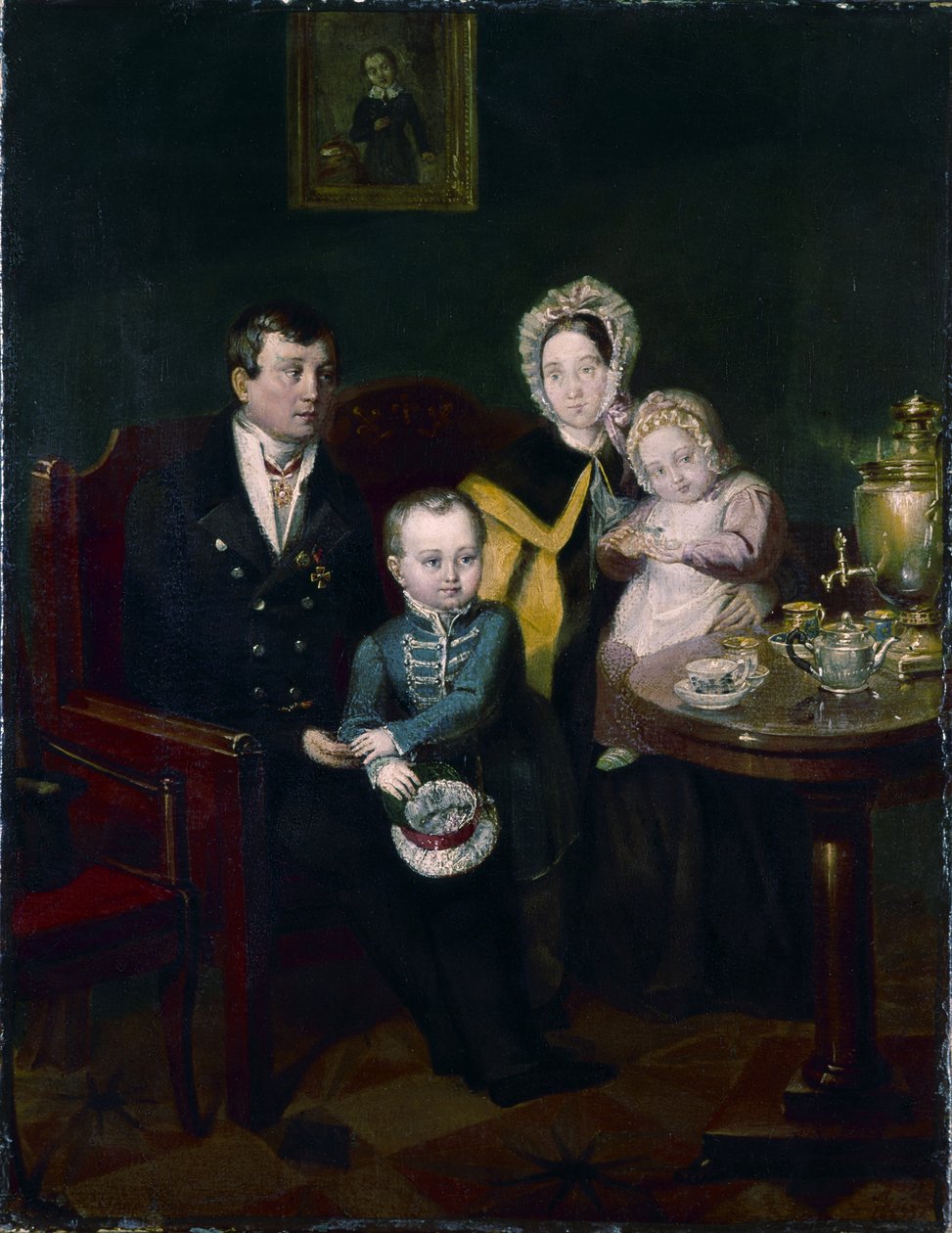 Családi portré, 1837 alkotó: Apollon Nikolayevich Mokritsky