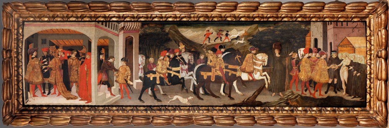 Griselda története, c. 1440. alkotó: Apollonio di Giovanni di Tommaso