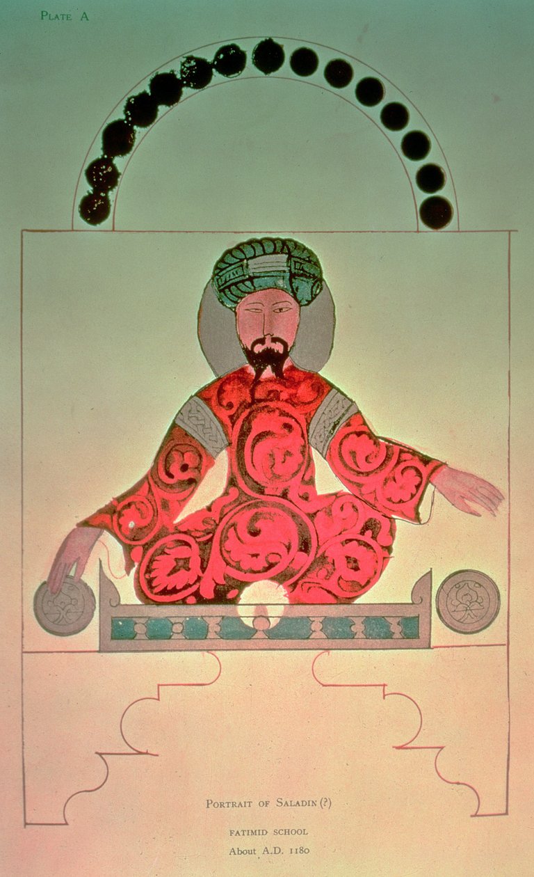 Szaladin portréja (1138-93) alkotó: Arabic School