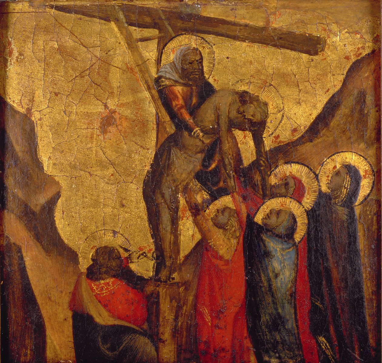Krisztus letétele a keresztről (panel) alkotó: Arcangelo di Cola da Camerino