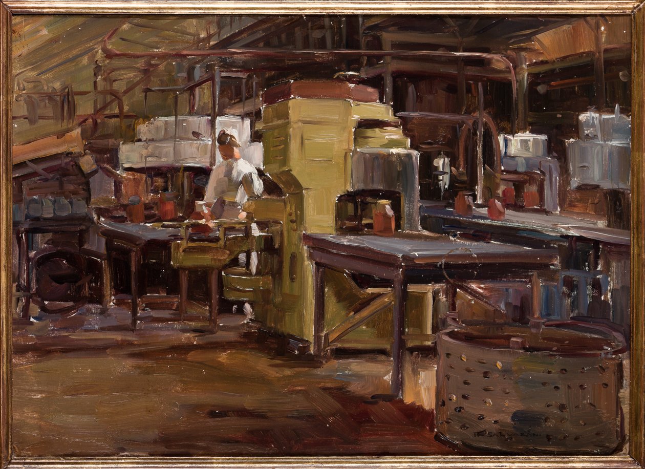 Jam Factory (olaj rétegelt lemezre) alkotó: Arcangelo Salvarani