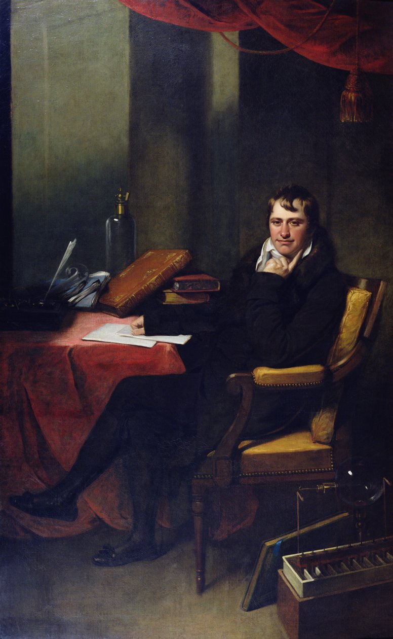 Humphry Davy portréja (1778-1829) alkotó: Archer James Oliver