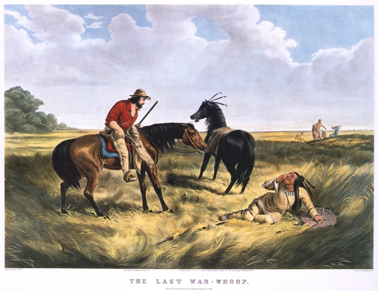"The Last War-Whoop", 1834-1907 alkotó: Archibald Campbell Tait