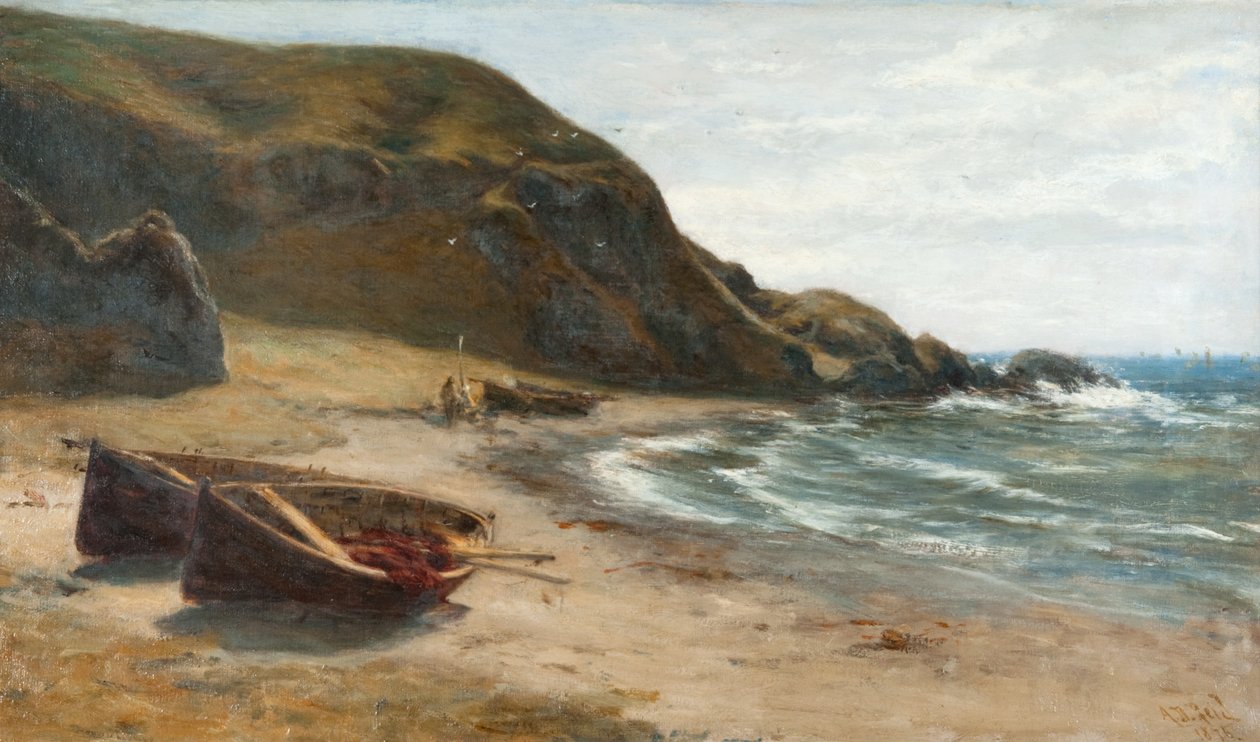 Tengerparti jelenet alkotó: Archibald David Reid