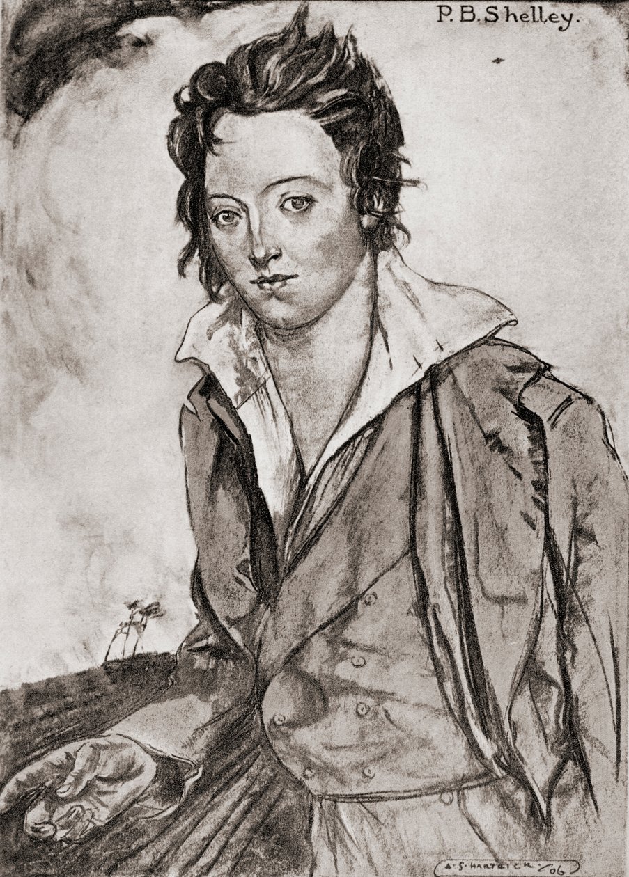 Percy Bysshe Shelley alkotó: Archibald Standish Hartrick