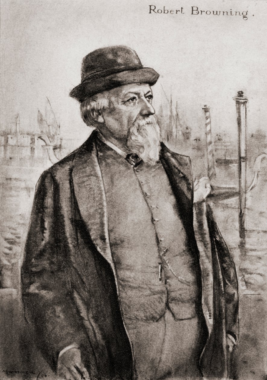 Robert Browning alkotó: Archibald Standish Hartrick