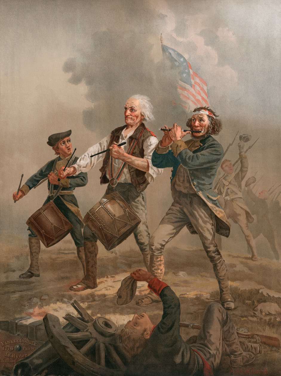 Yankee Doodle vagy The Spirit of ‘76, 1875 körül (kromolitográfia) alkotó: Archibald Willard