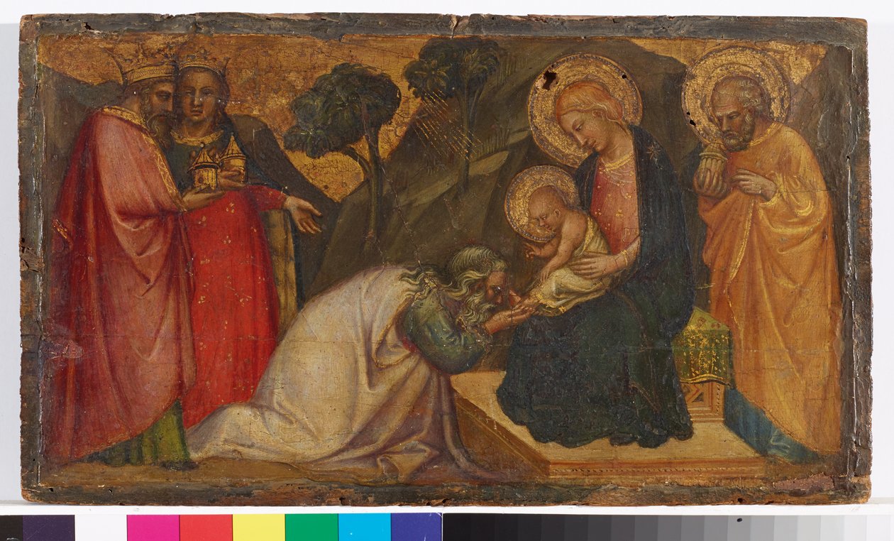 A mágusok imádása alkotó: Aretino Luca Spinello or Spinelli
