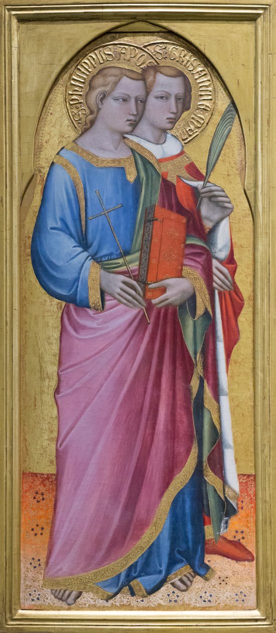 Szent Fülöp apostol és Grisante alkotó: Aretino Luca Spinello or Spinelli