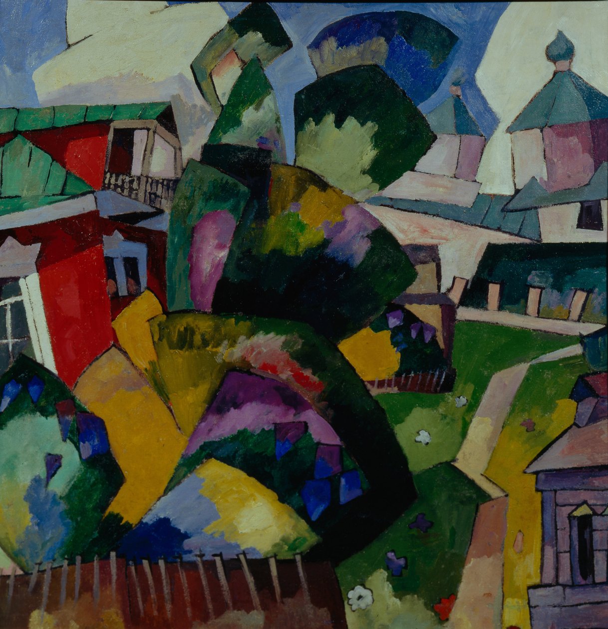 Táj, 1900-1910-es évek alkotó: Aristarkh Vasilievic Lentulov