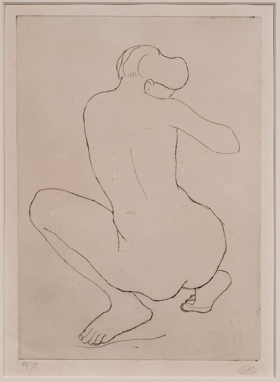 Guggoló nő alkotó: Aristide Maillol