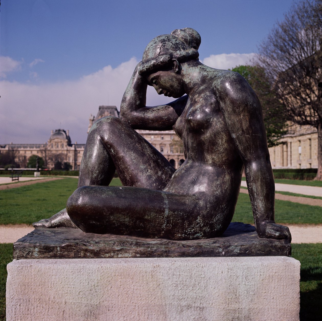 La Mediterranee, Place du Carrousel, Louvre, Párizs, 1902-05 (bronz) (további nézeteket lásd 160259-160261) alkotó: Aristide Maillol