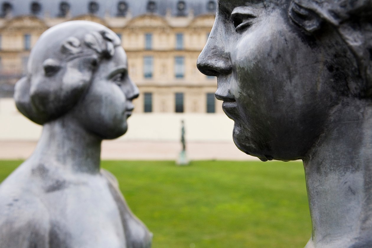 A három nimfa, részlet (plomb) alkotó: Aristide Maillol