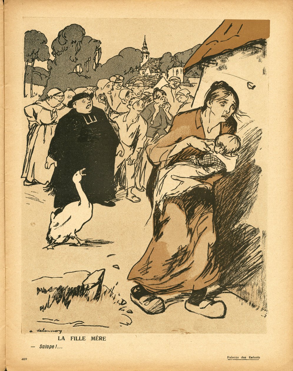 The Butter Plate, 338. szám, Szatirikus színekben alkotó: Aristide Delannoy