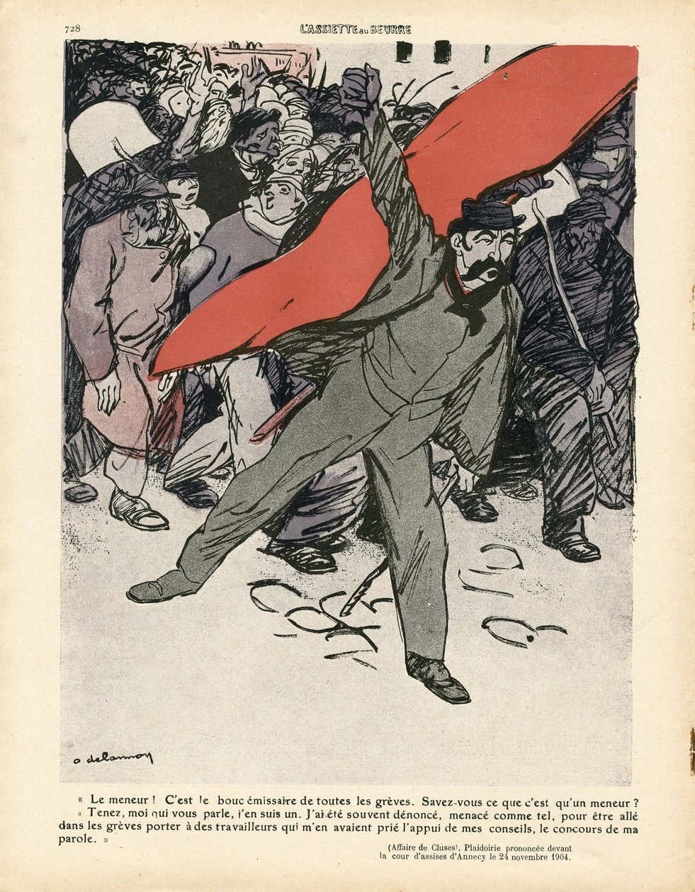 The Butter Plate, 410. szám, Szatirikus színekben alkotó: Aristide Delannoy