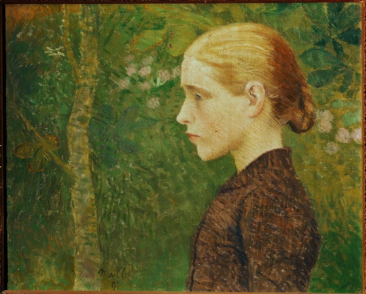 Aristide Maillol / Egy parasztlány portré mellszobra, 1891, Olaj, vászon, 46 × 55 cm alkotó: Aristide Maillol