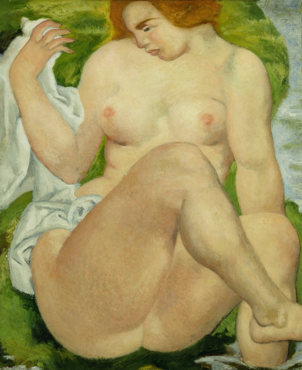 Fürdő a folyó szélén; Baigneuse au Bord de la Riviere, 1935 körül (olaj, vászon) alkotó: Aristide Maillol