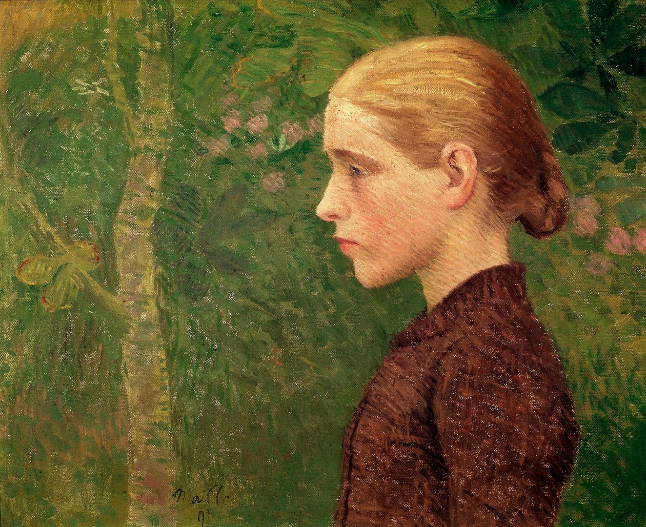A fiatal paraszt festményének mellszobra, Aristide Maillol (1861-1944) 1891 V. 46x55 cm Reims, Musee des Beaux Arts alkotó: Aristide Maillol