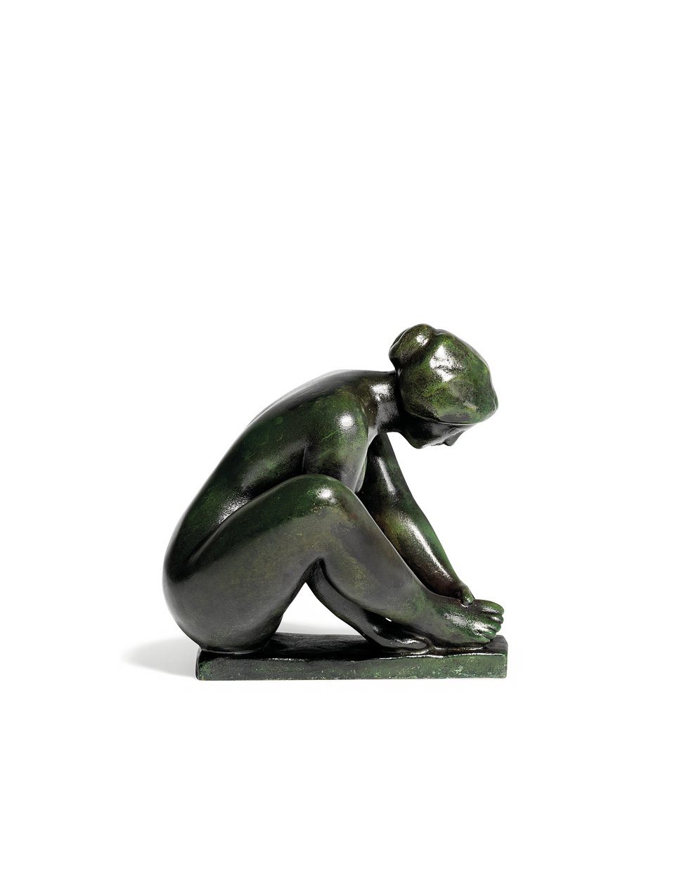 Guggoló Lány, Aki Egy Lábát tartja alkotó: Aristide Maillol