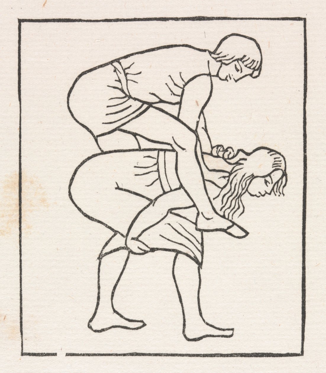 Daphnis és Chloe: Daphnis az almát Chloe keblébe teszi alkotó: Aristide Maillol