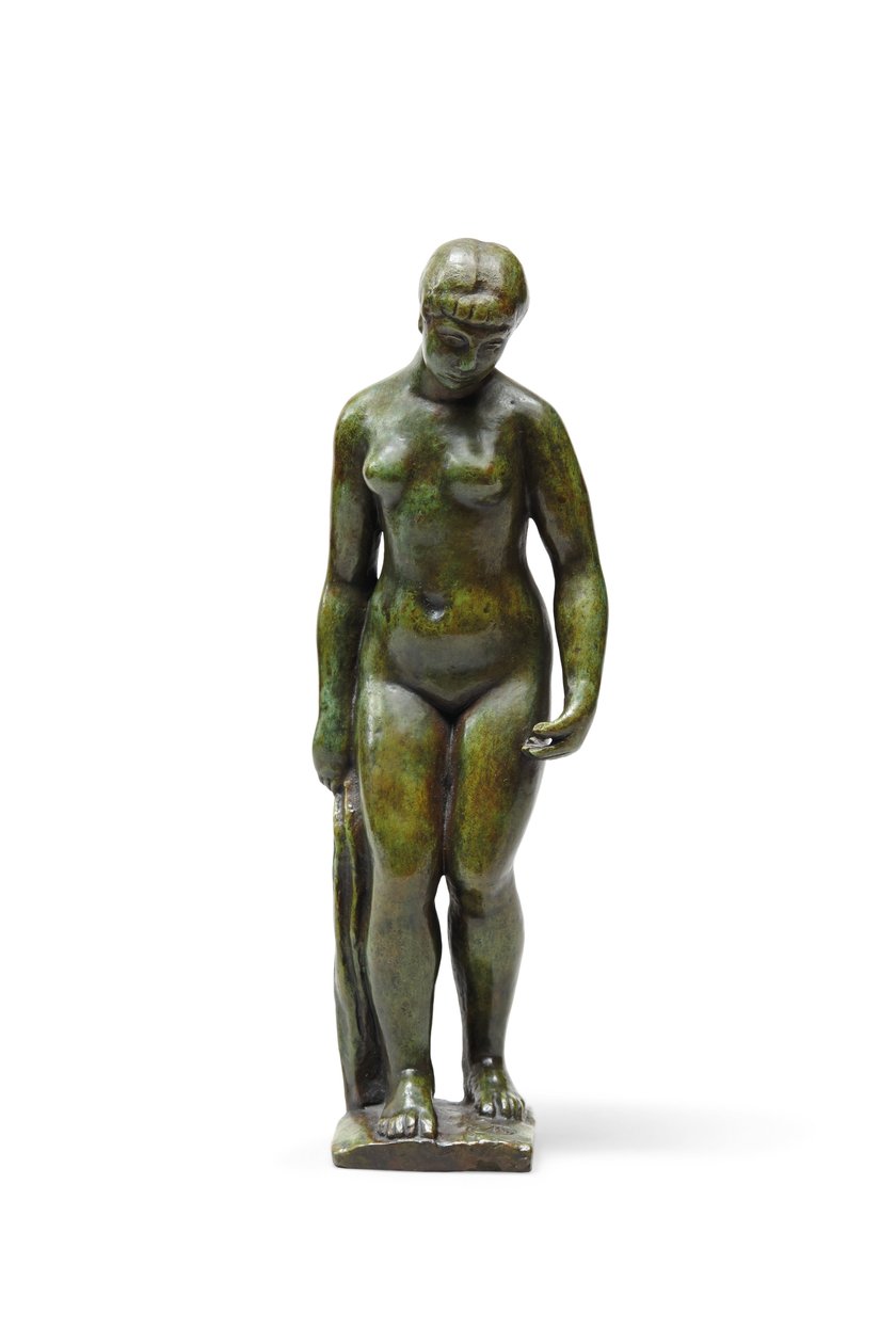 A drapériánál állva alkotó: Aristide Maillol