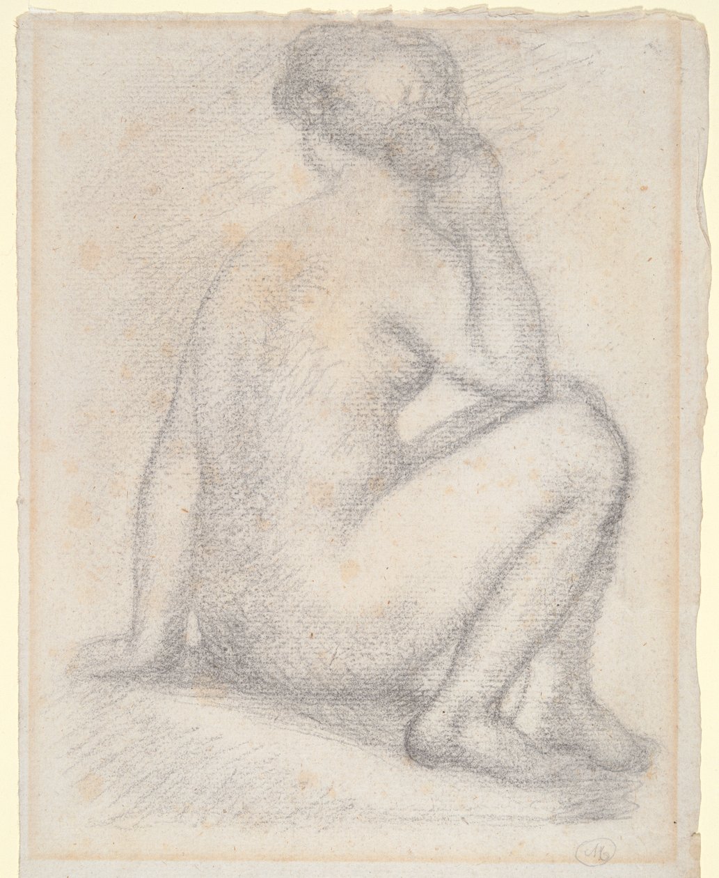 Női akt, ülve alkotó: Aristide Maillol