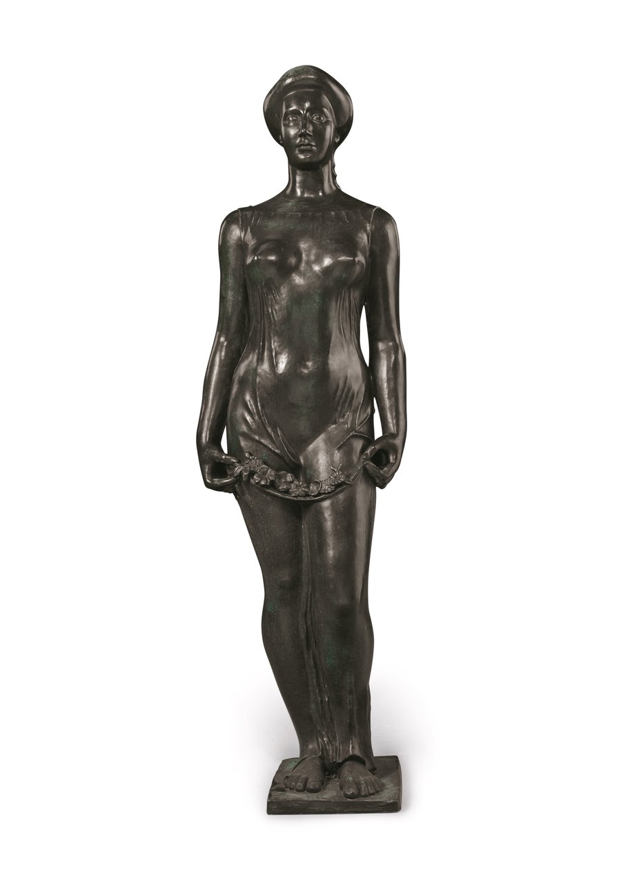 Flore (bronz fekete-zöld patinával) alkotó: Aristide Maillol