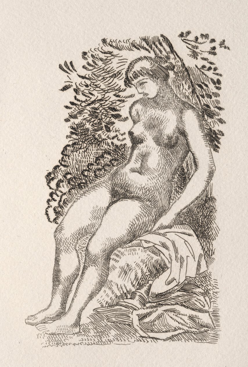 Illusztráció Pierre de Ronsard verséhez alkotó: Aristide Maillol