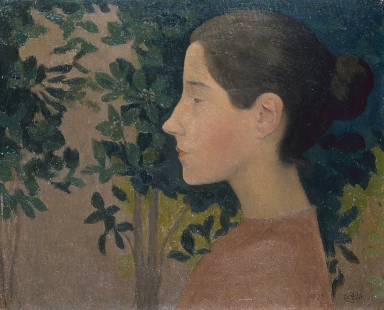 Egy lány profilja (olaj, vászon) alkotó: Aristide Maillol