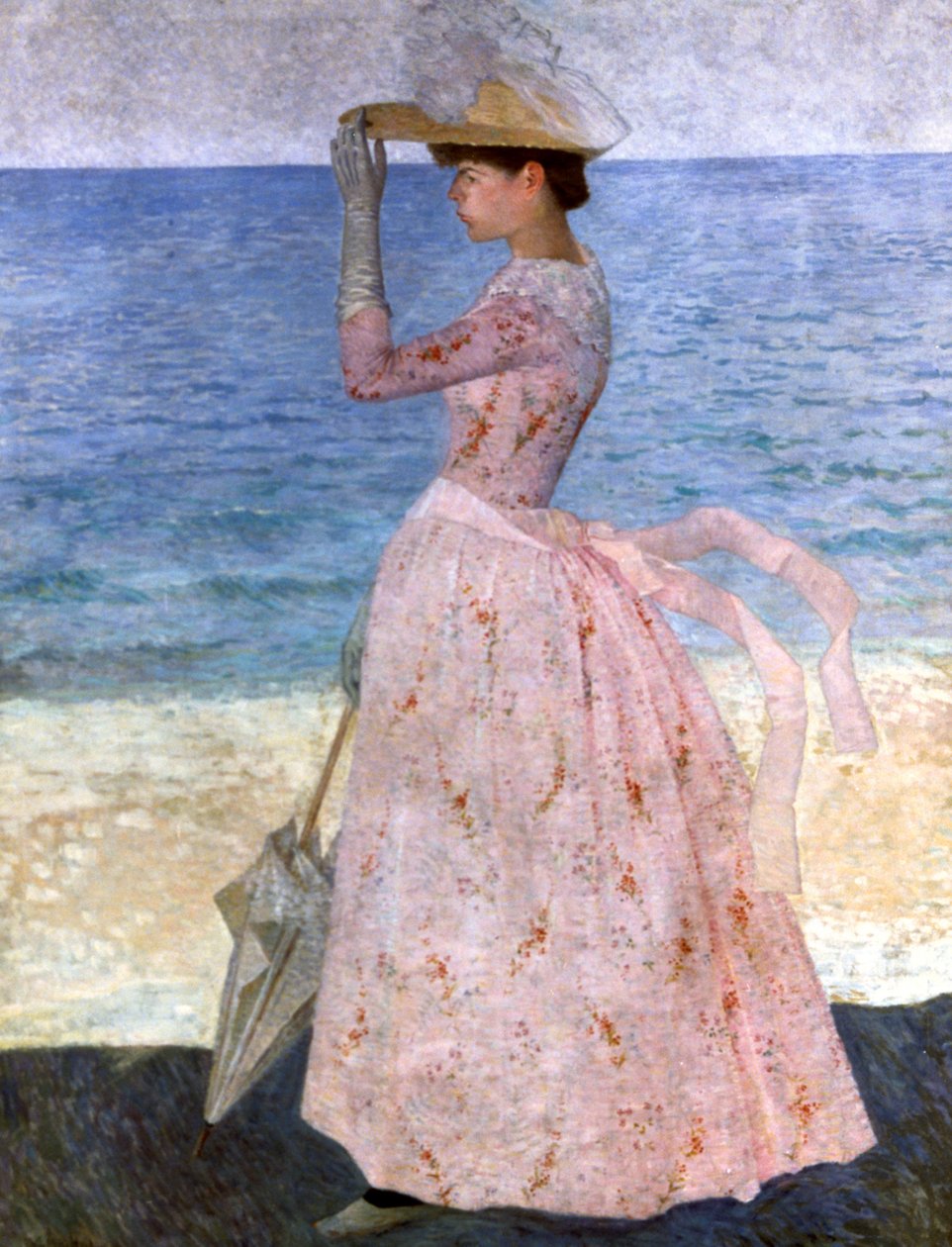 Nő az esernyős, 1900 alkotó: Aristide Maillol